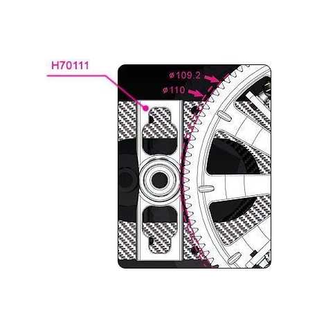 Cabina TREX 700E pintada