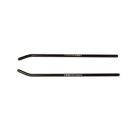 Skid pipes 270 x dia.8mm black 