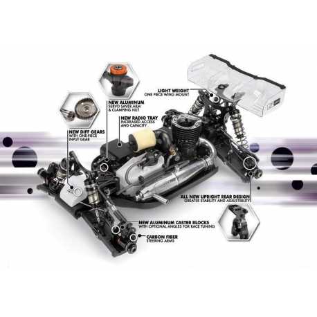 Kit Coche HB GP 1/8 Buggy D815