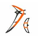Fin set LOGO 480 black/neon-orange
