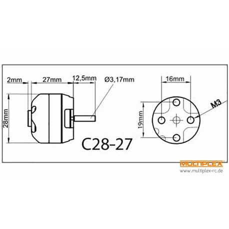 Motor Brushless Roxxy BL 2827/34
