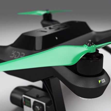 Helice Multirrotor 10x4,5 Prop C Set x4 Verde 3DR SOLO Built-in Nut