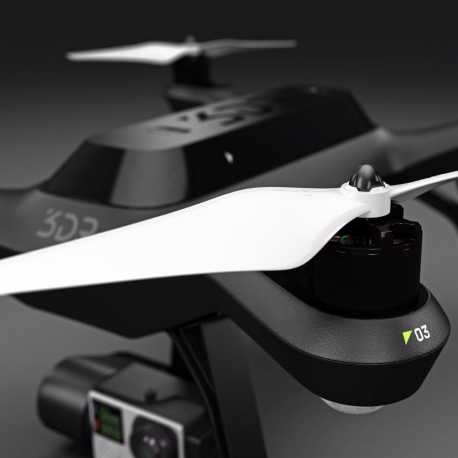 Helice Multirrotor 10x4,5 Prop C Set x4 Blanco 3DR SOLO Built-in Nut