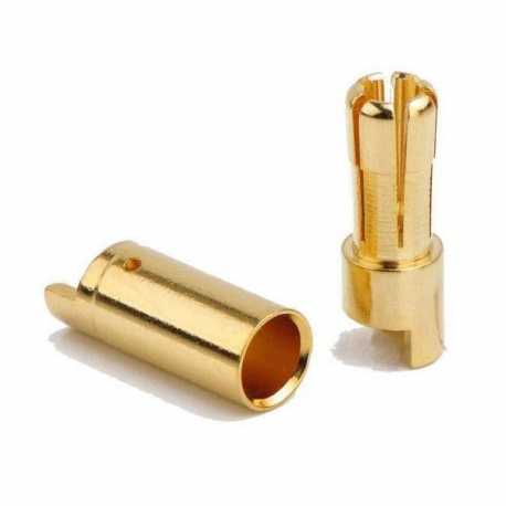 Conector banana oro 5.5mm (1 pareja)