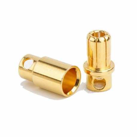 Conector banana oro 8mm (1 pareja)