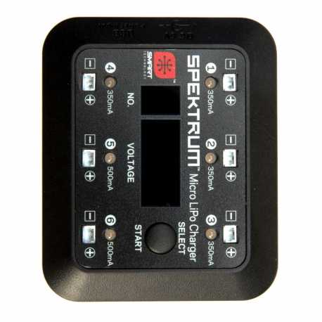 Spektrum Micro 6 Port DC/USB 1S LiPo Charger