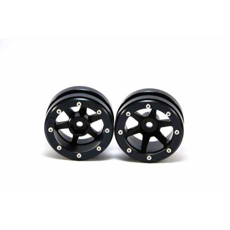 Beadlock Wheels PT- Claw Black/Black 1.9 (2 pcs)