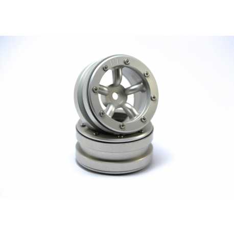 Beadlock Wheels PT- Claw Black/Black 1.9 (2 pcs)