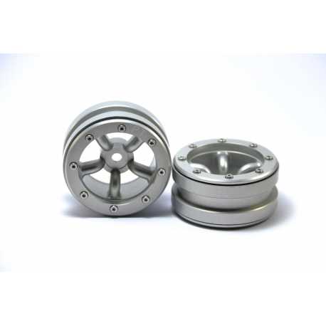 Beadlock Wheels PT- Claw Black/Black 1.9 (2 pcs)