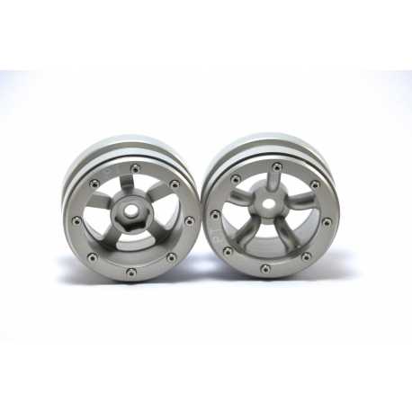 Beadlock Wheels PT- Claw Black/Black 1.9 (2 pcs)