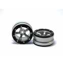Beadlock Wheels PT- Claw Black/Black 1.9 (2 pcs)