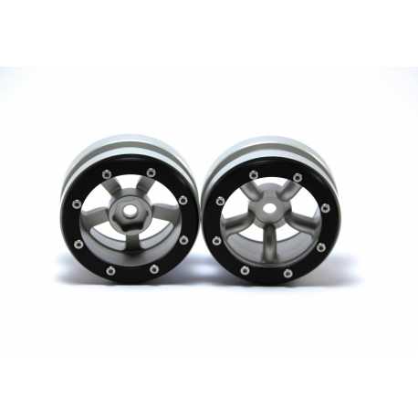 Beadlock Wheels PT- Claw Black/Black 1.9 (2 pcs)