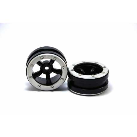Beadlock Wheels PT- Claw Black/Black 1.9 (2 pcs)