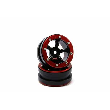 Beadlock Wheels PT- Claw Black/Black 1.9 (2 pcs)