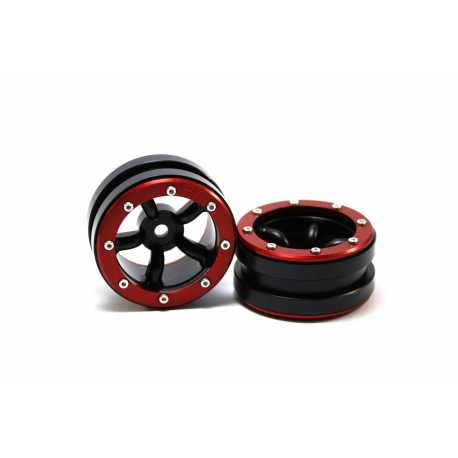 Beadlock Wheels PT- Claw Black/Black 1.9 (2 pcs)