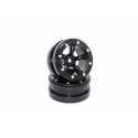 Beadlock Wheels PT- Claw Black/Black 1.9 (2 pcs)