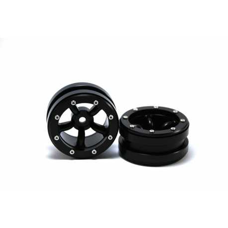 Beadlock Wheels PT- Claw Black/Black 1.9 (2 pcs)