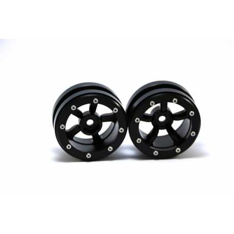 Beadlock Wheels PT- Claw Black/Black 1.9 (2 pcs)