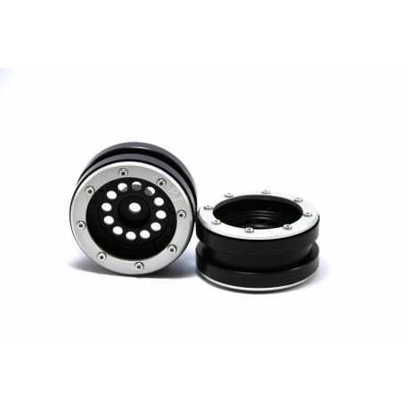 Beadlock Wheels PT- Claw Black/Black 1.9 (2 pcs)