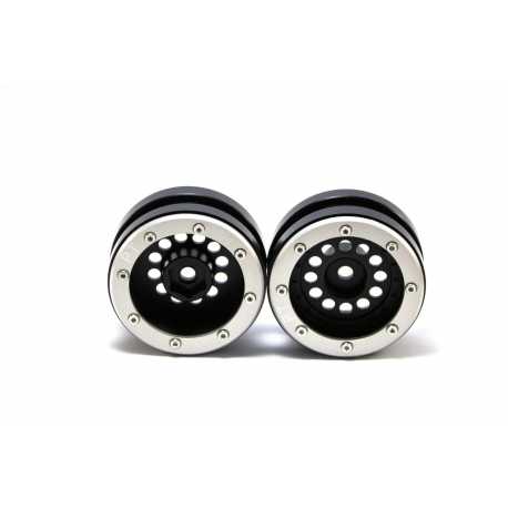 Beadlock Wheels PT- Claw Black/Black 1.9 (2 pcs)