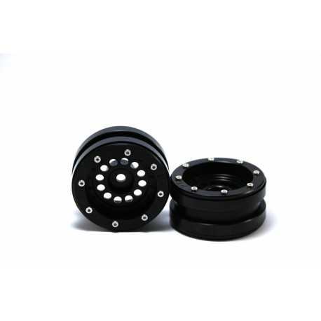 Beadlock Wheels PT- Claw Black/Black 1.9 (2 pcs)