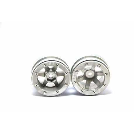 Beadlock Wheels PT- Claw Black/Black 1.9 (2 pcs)