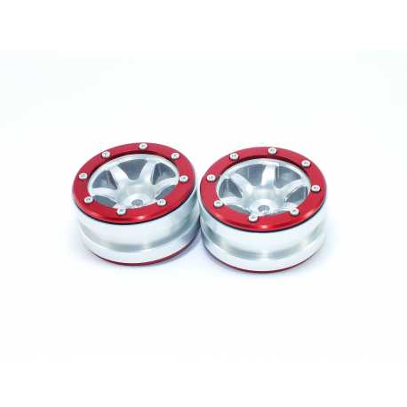 Beadlock Wheels PT- Claw Black/Black 1.9 (2 pcs)