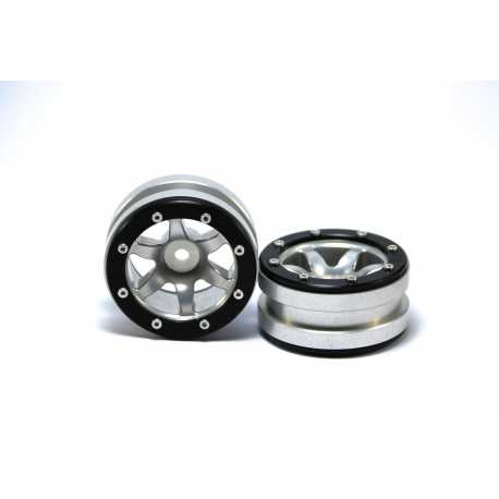 Beadlock Wheels PT- Claw Black/Black 1.9 (2 pcs)
