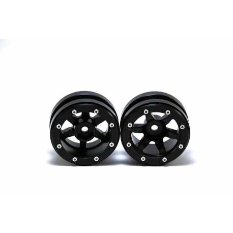 Beadlock Wheels PT- Claw Black/Black 1.9 (2 pcs)