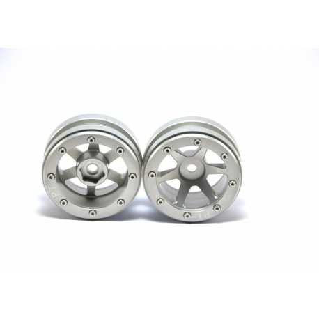 Beadlock Wheels PT- Claw Black/Black 1.9 (2 pcs)