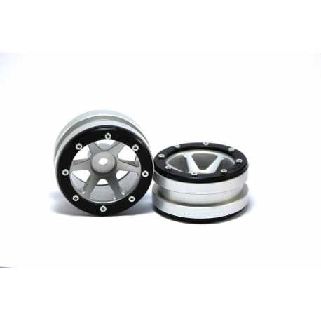 Beadlock Wheels PT- Claw Black/Black 1.9 (2 pcs)