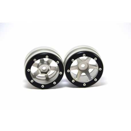 Beadlock Wheels PT- Claw Black/Black 1.9 (2 pcs)