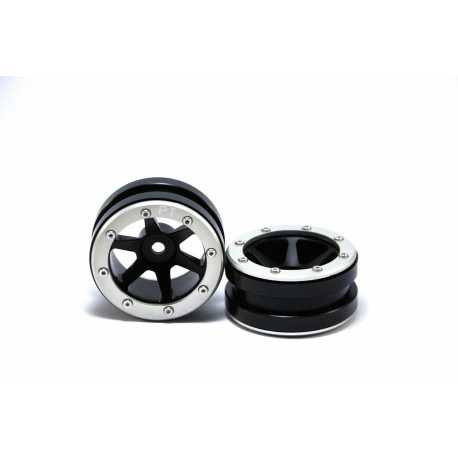 Beadlock Wheels PT- Claw Black/Black 1.9 (2 pcs)