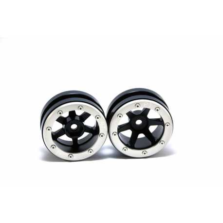 Beadlock Wheels PT- Claw Black/Black 1.9 (2 pcs)