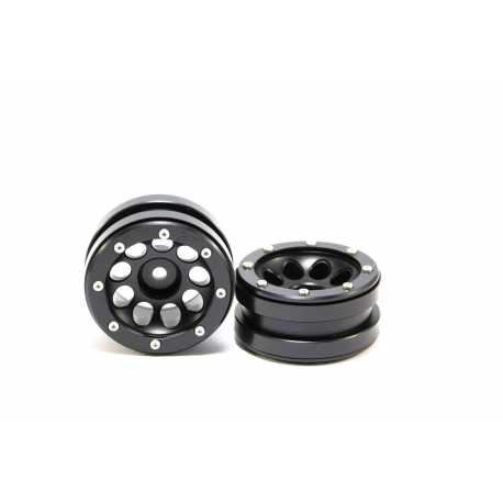Beadlock Wheels PT- Claw Black/Black 1.9 (2 pcs)