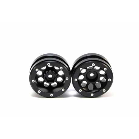 Beadlock Wheels PT- Claw Black/Black 1.9 (2 pcs)