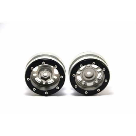 Beadlock Wheels PT- Claw Black/Black 1.9 (2 pcs)
