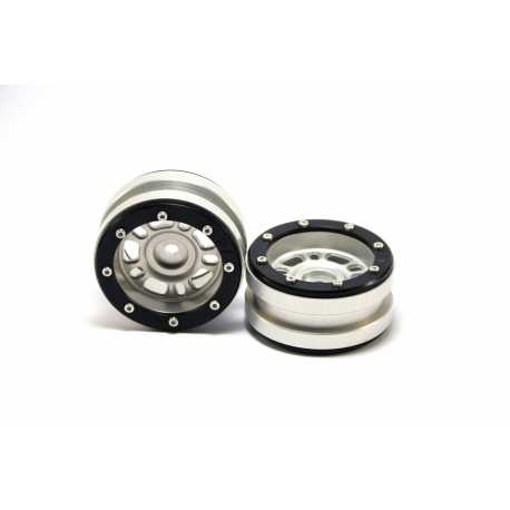 Beadlock Wheels PT- Claw Black/Black 1.9 (2 pcs)