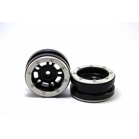 Beadlock Wheels PT- Claw Black/Black 1.9 (2 pcs)