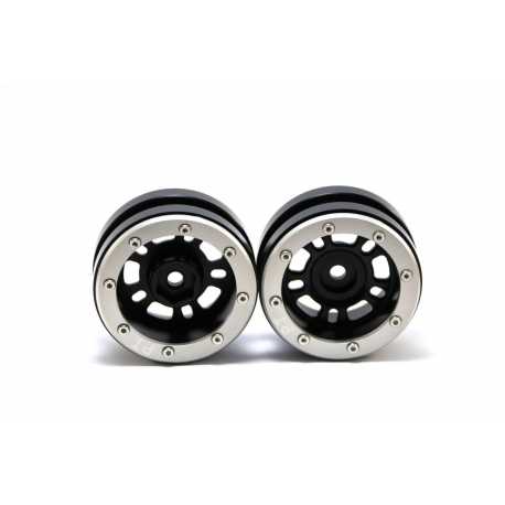 Beadlock Wheels PT- Claw Black/Black 1.9 (2 pcs)