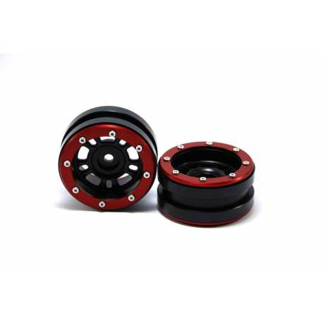 Beadlock Wheels PT- Claw Black/Black 1.9 (2 pcs)