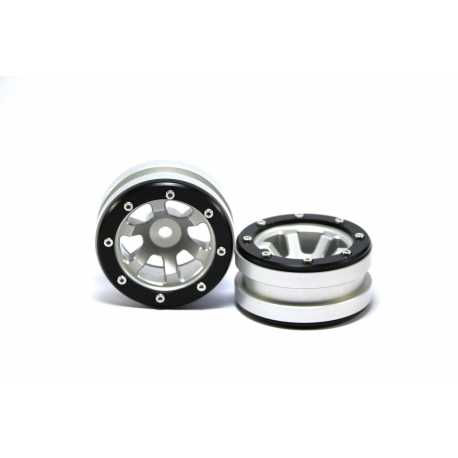 Beadlock Wheels PT- Claw Black/Black 1.9 (2 pcs)