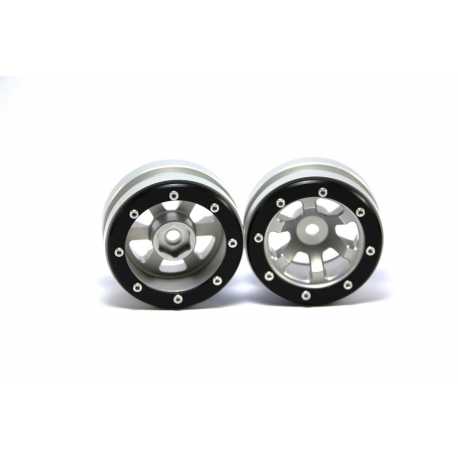 Beadlock Wheels PT- Claw Black/Black 1.9 (2 pcs)