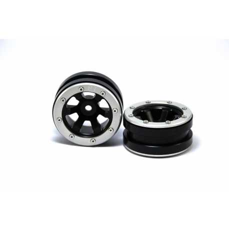 Beadlock Wheels PT- Claw Black/Black 1.9 (2 pcs)