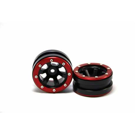 Beadlock Wheels PT- Claw Black/Black 1.9 (2 pcs)