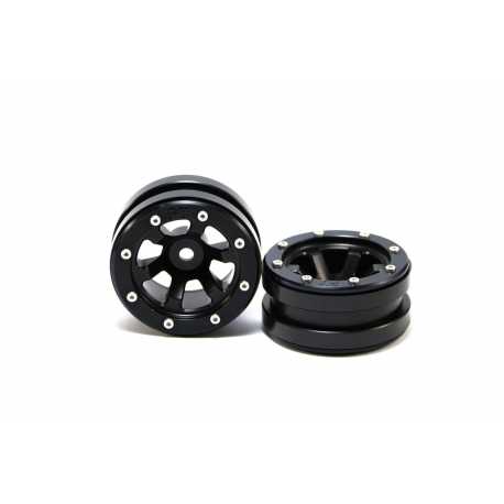 Beadlock Wheels PT- Claw Black/Black 1.9 (2 pcs)