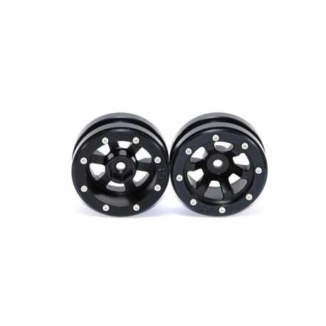 Beadlock Wheels PT- Claw Black/Black 1.9 (2 pcs)