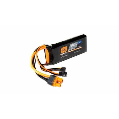 2000mAh 2S 7.4V Smart LiPo Receiver Pack, IC3 & Servo Connector