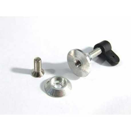 Horn de mando ajustable aluminio M2.8x15mm ( 2 Und )