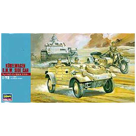 HW MT12 1.72 KUBELWAGEN B,M,W, SIDE CAR